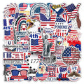 50 USA Independence Day Graffiti Personalized Creative Waterproof Decorative Stickers Robot Decorative Stickers