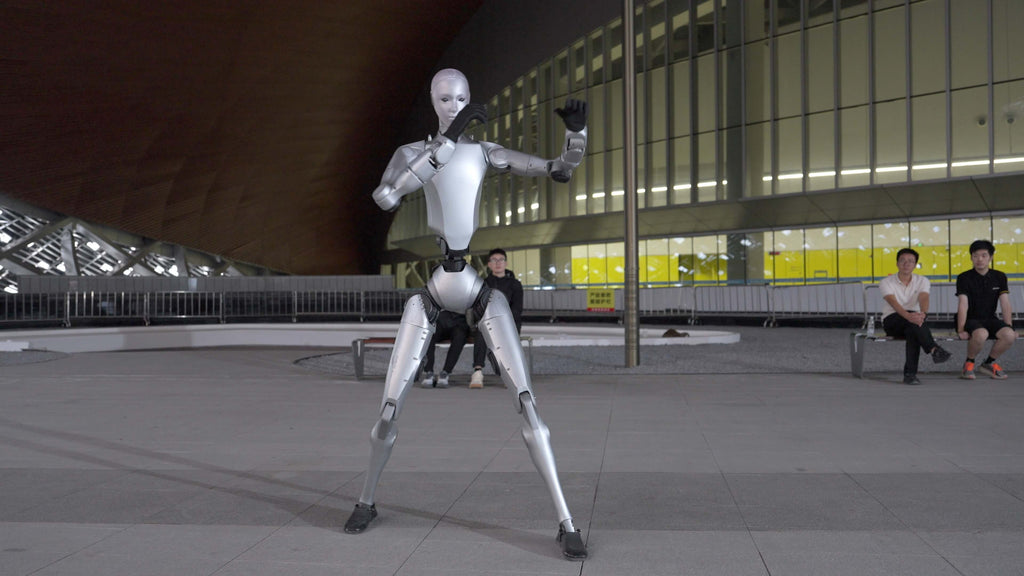 Unitree H2 Bionic Robot Dance Show in Shopping Mall