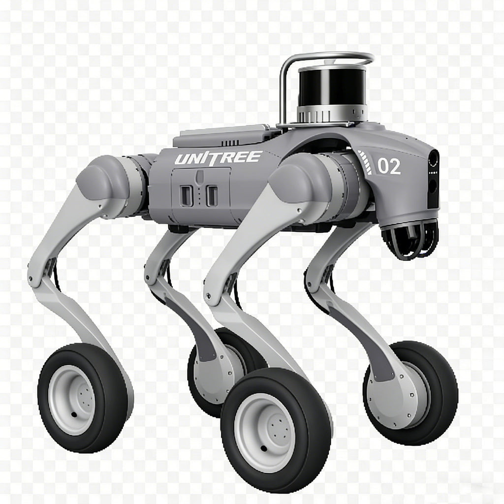 Unitree Go2-W Flagship Security Inspection Robot Dog with Hesai XT16 LiDAR & D1 Servo Manipulator – Smart Patrol & Alarm Light – Thermal Imaging Ready – Mobile Manipulation Research – Docking Station Compatible – Advanced Field Robotics
