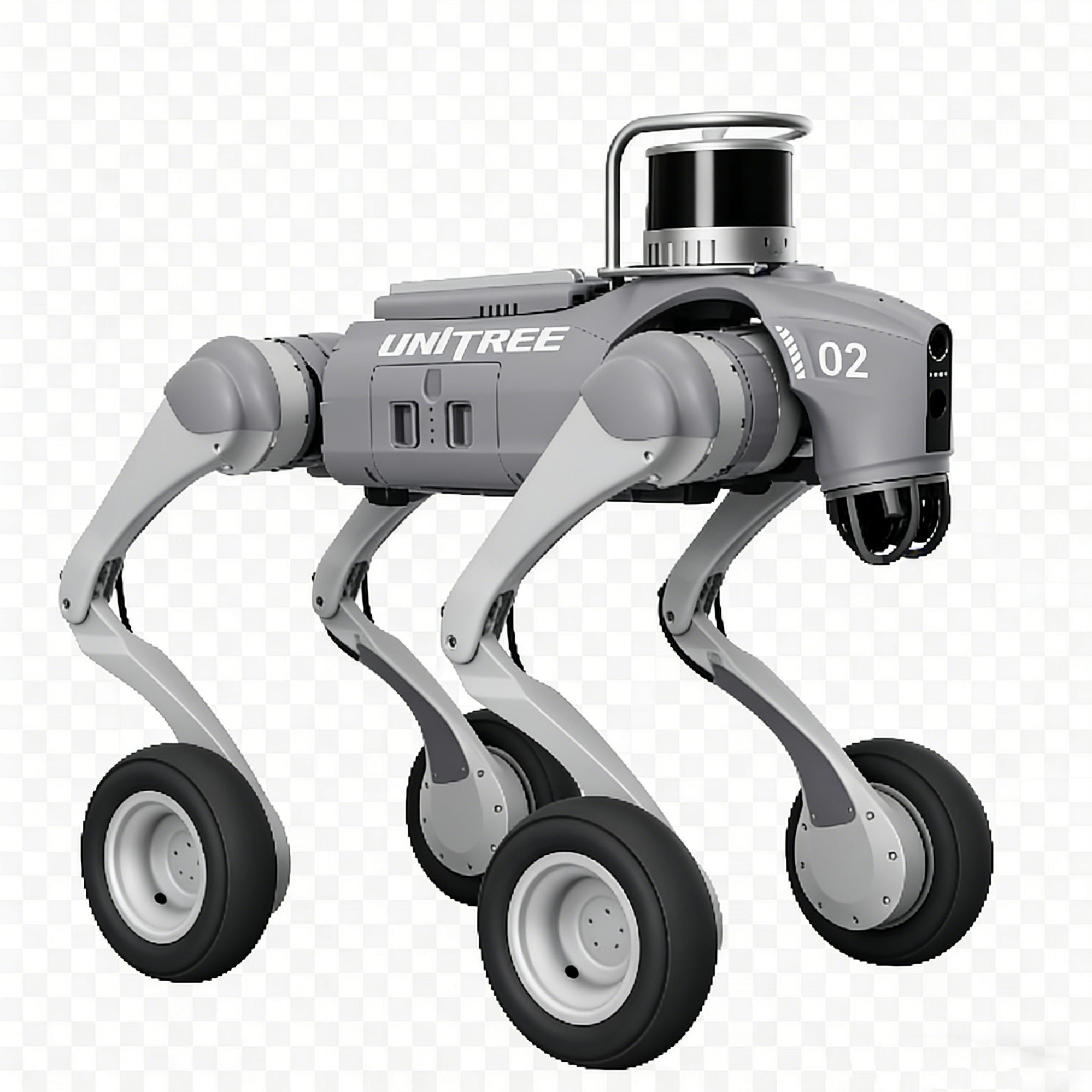 Unitree Go2-W Flagship Security Inspection Robot Dog with Hesai XT16 LiDAR & D1 Servo Manipulator – Smart Patrol & Alarm Light – Thermal Imaging Ready – Mobile Manipulation Research – Docking Station Compatible – Advanced Field Robotics