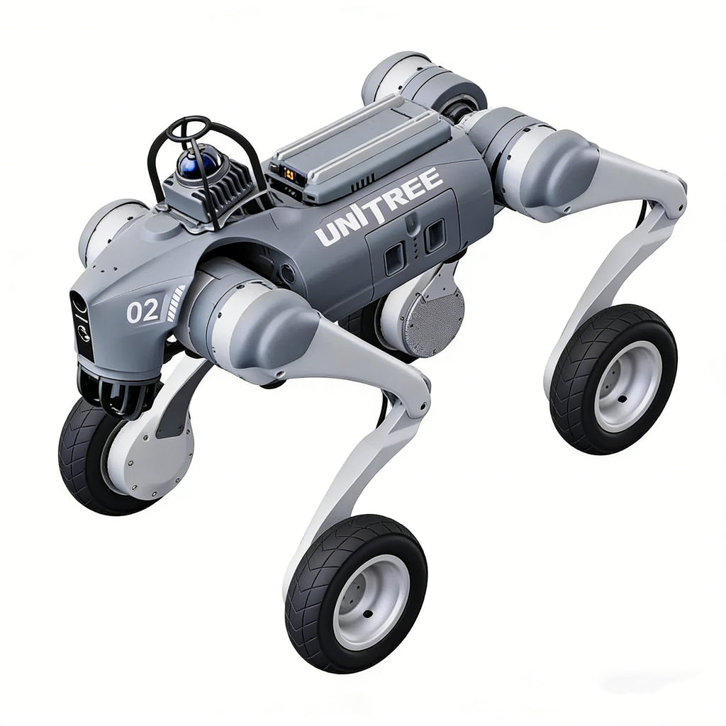 Unitree Go2-W Laser Intelligent Version with Livox Mid-360 3D LiDAR – Autonomous Navigation Wheeled Quadruped – Point Cloud Mapping – Multi-Sensor Fusion – High-Precision Environment Perception – Industrial Site Survey Ready