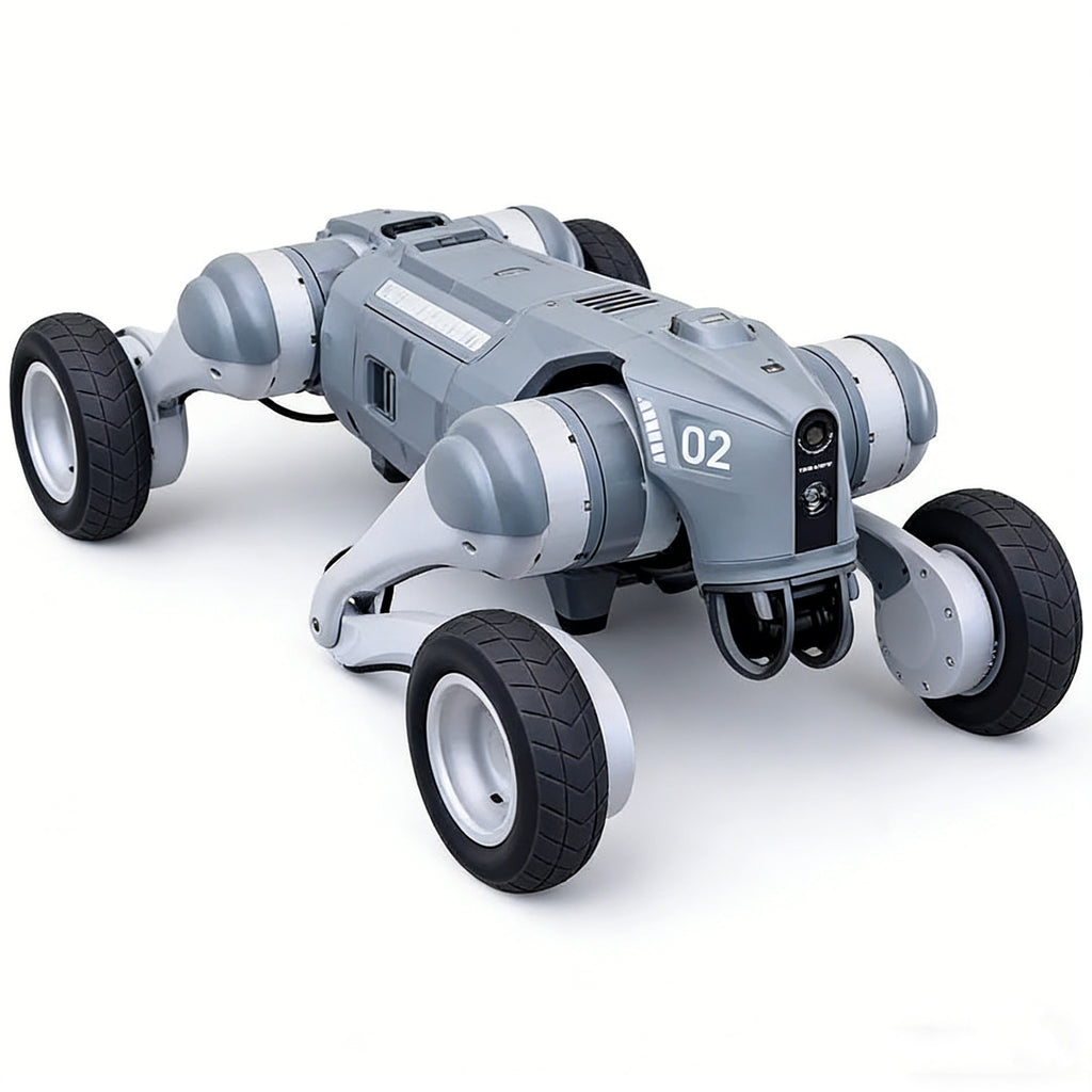 Unitree Go2-W Plus Wheeled Robot Dog with Intel RealSense D435i Depth Camera – NVIDIA Jetson Orin NX 100 TOPS – SLAM Verification – Visual-Inertial Odometry – Secondary Development API – Field Test Research Kit