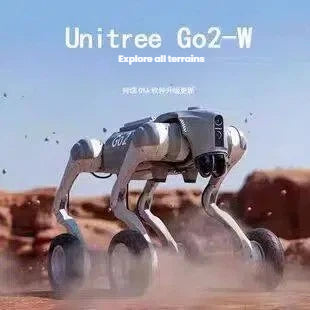 Unitree Go2 W All-terrain robot dog Alloy Body Robotic Dog with 360 Degree Rotation & Multi Terrain Walking for Demo Show